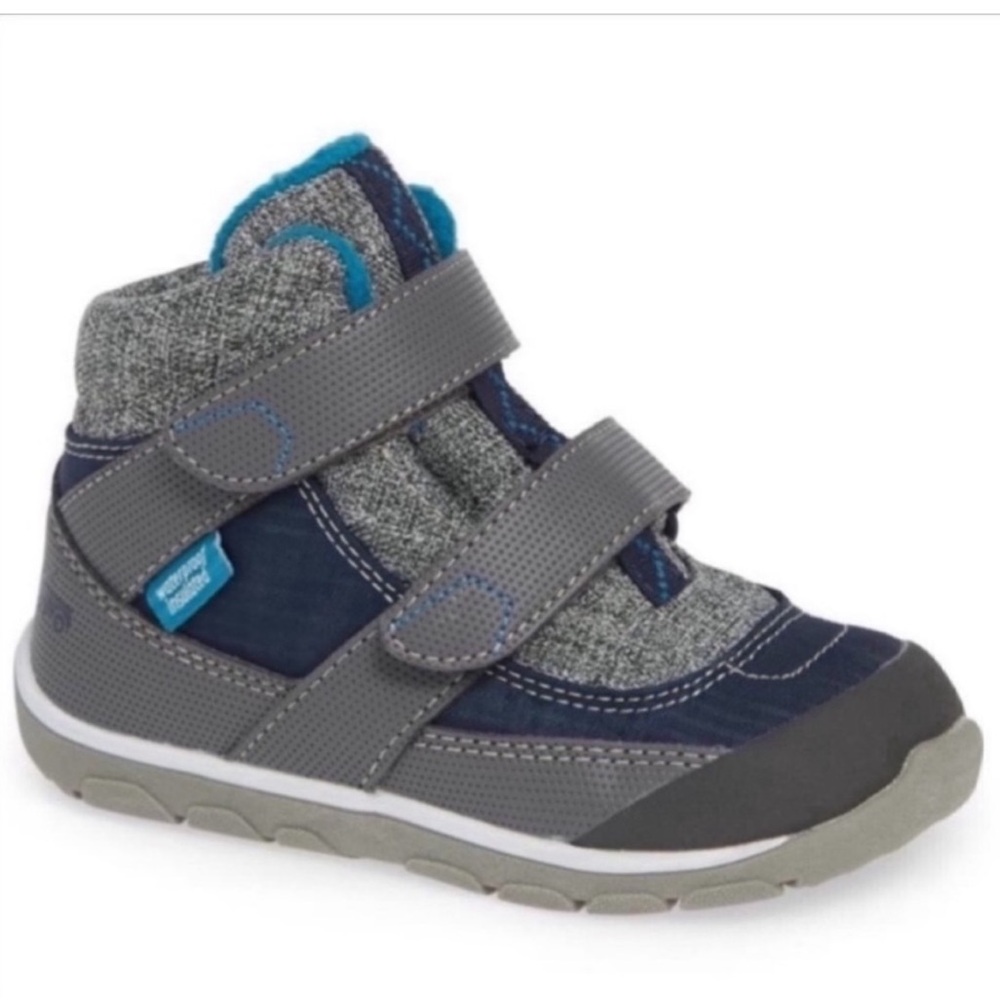 See Kai Run Atlas II Winter Waterproof Insulated Boots Navy Baby Boy Snow Shoes